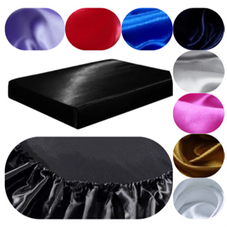 Lençol de Cama Solteiro Avulso com Elástico - Tecido Cetim Charmousse Brilhante em Oferta na Shopee