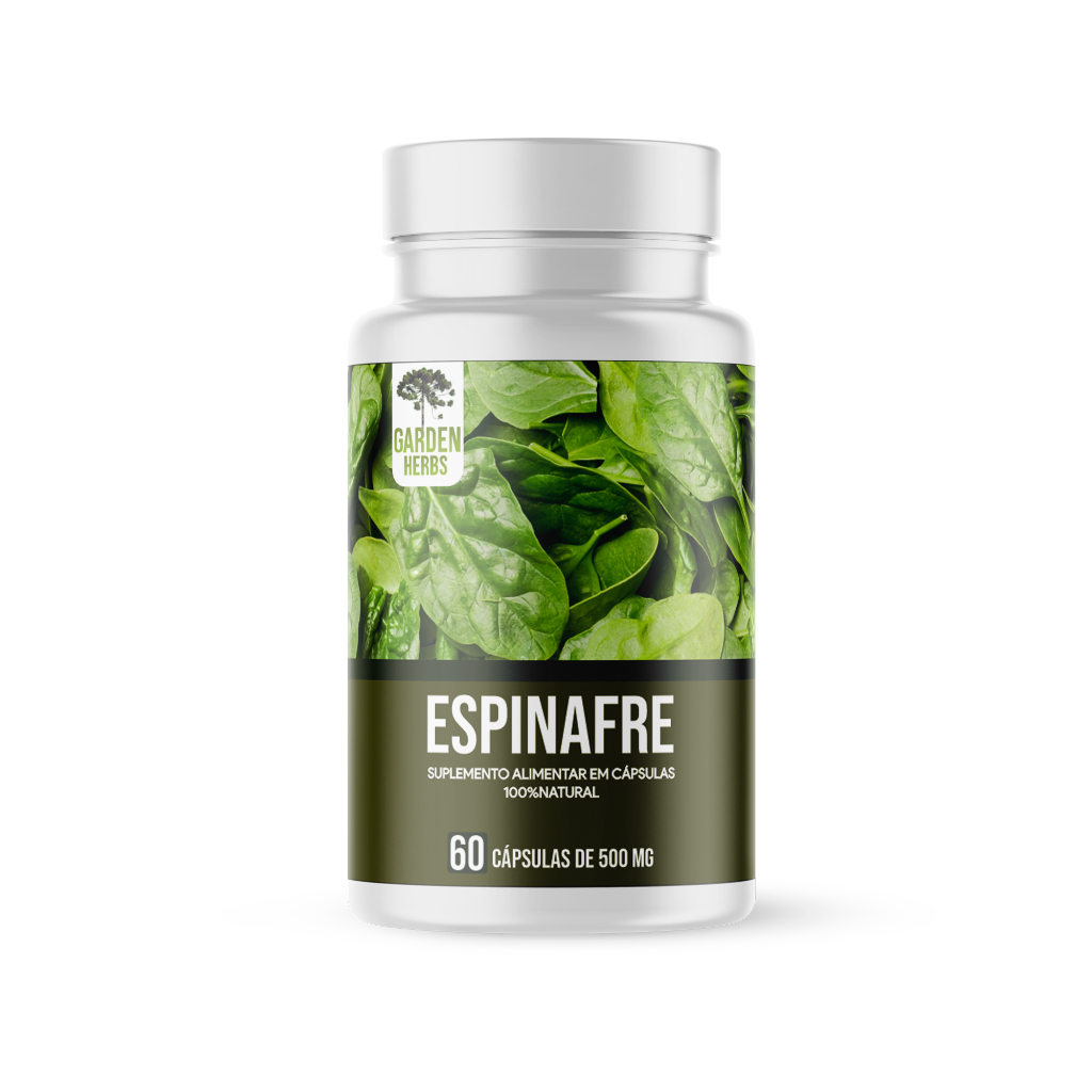 Espinafre (Extrato 100%Puro) 500 Mg - 60 cápsulas