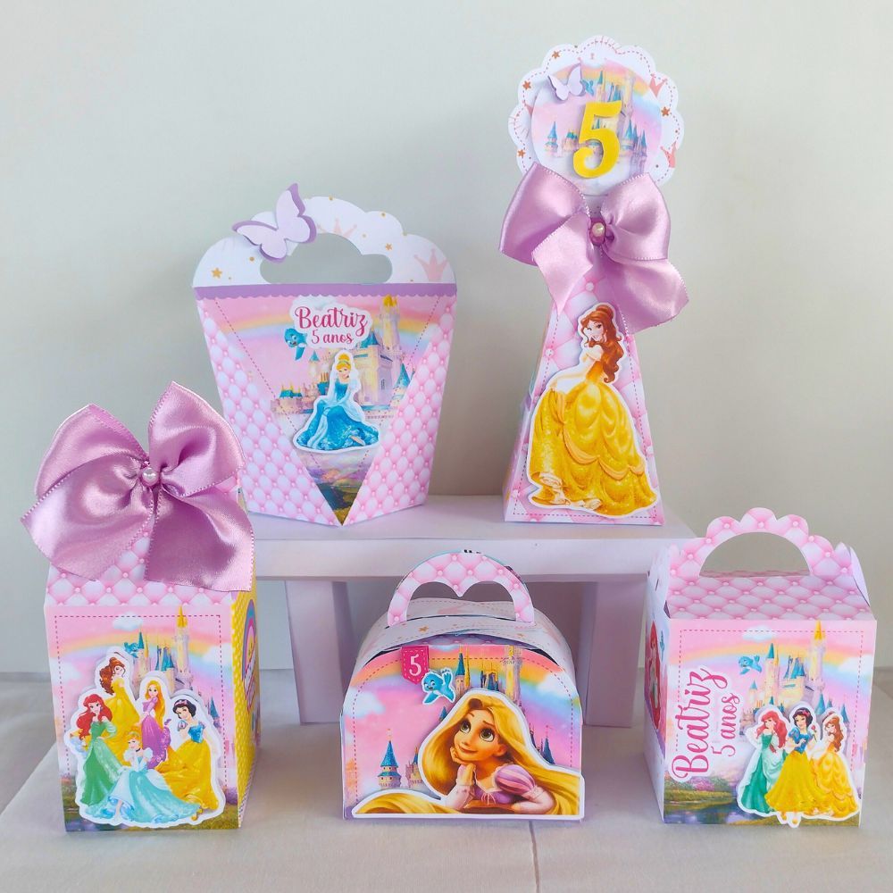 Kit Personalizado para lembrancinha Princesas / Lembrancinha para aniversário Princesas / Aniversário Infantil Princesas