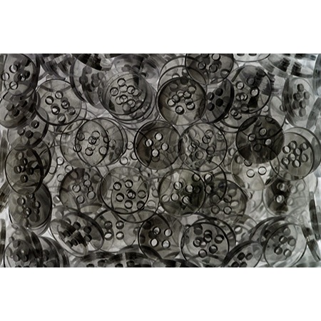 Botão transparente fume c/144 unid- botao - botoes - botões camisa, Camisaria e artesanato em geral