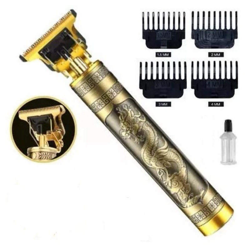 Maquina De Barbear Cortar Cabelo Aparador Profissional Barbeador Acabamento Sem Fio Portátil