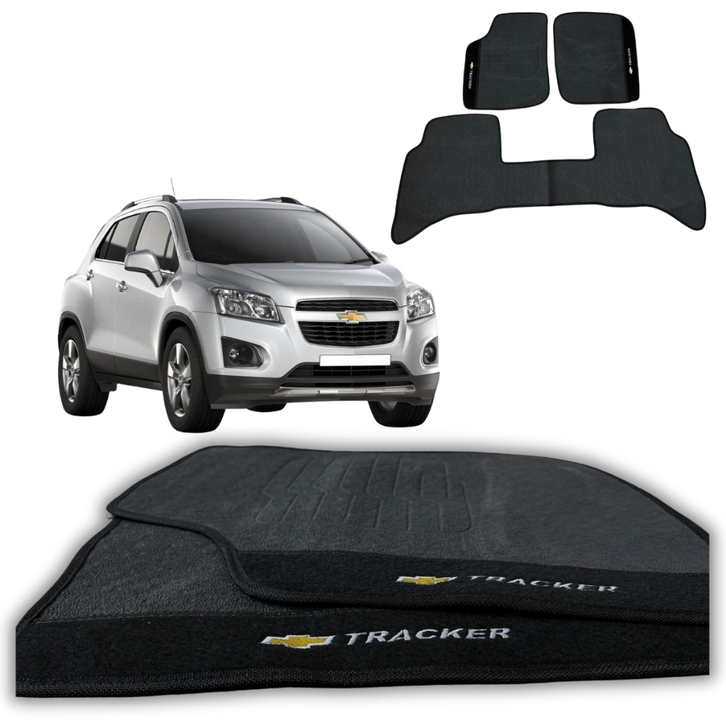 Tapete emborrachado automotivo Para Carro modelo chevrolet tracker 2007 a 2013 Linha Premium