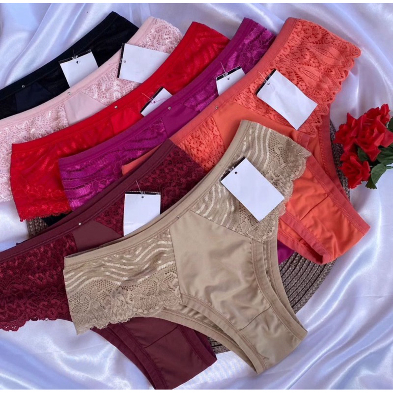 kit 10 calcinha tanga com renda poliéster tangão feminina calcinhas conforto