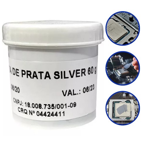 Pasta Térmica CDA Prata Silver Pote 60 Gramas