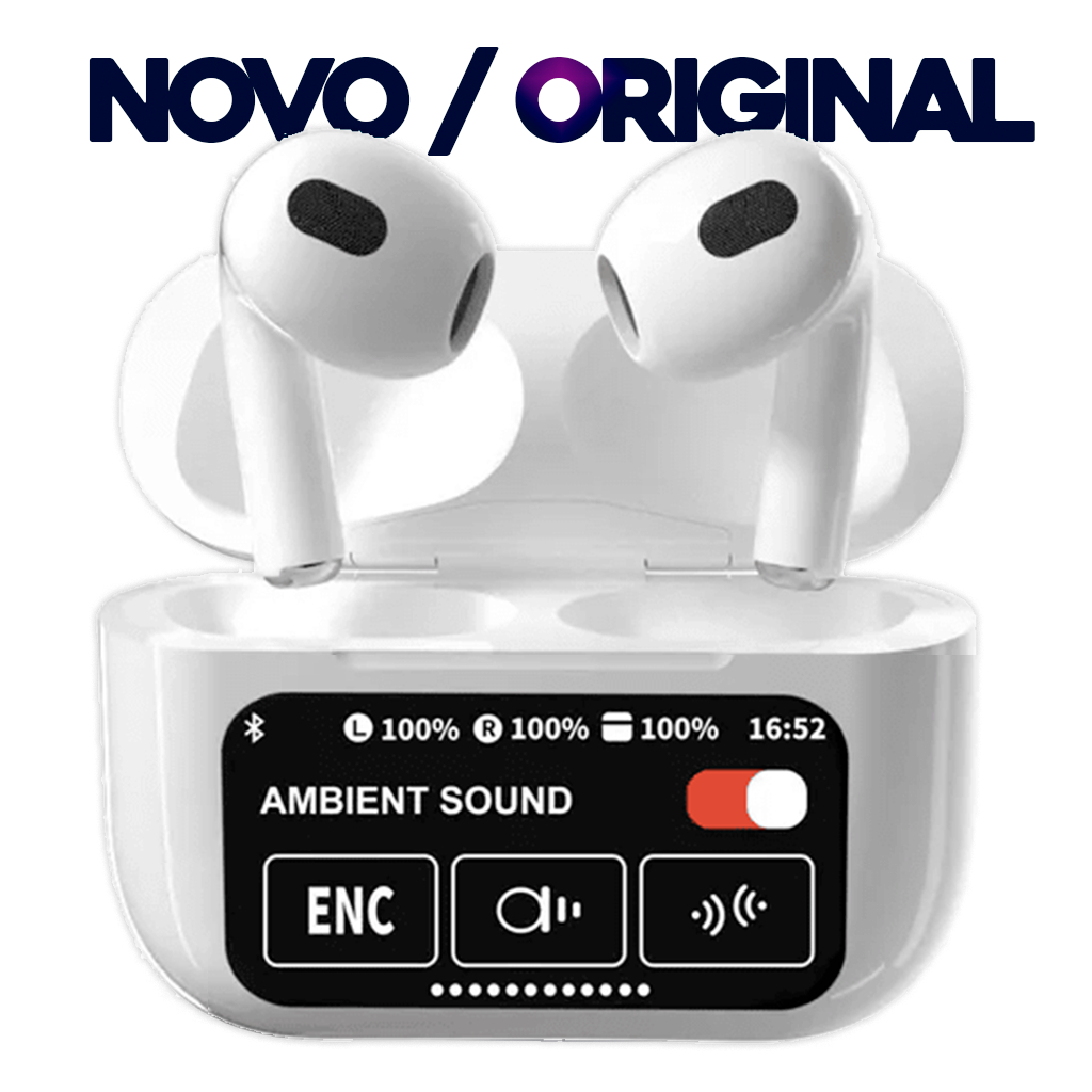 A9 Pro Com Tela Touch Screen ANC Fone De Ouvido Sem Fio TWS Ruído Cancelando O Fone Bluetooth 5.3 na Shopee