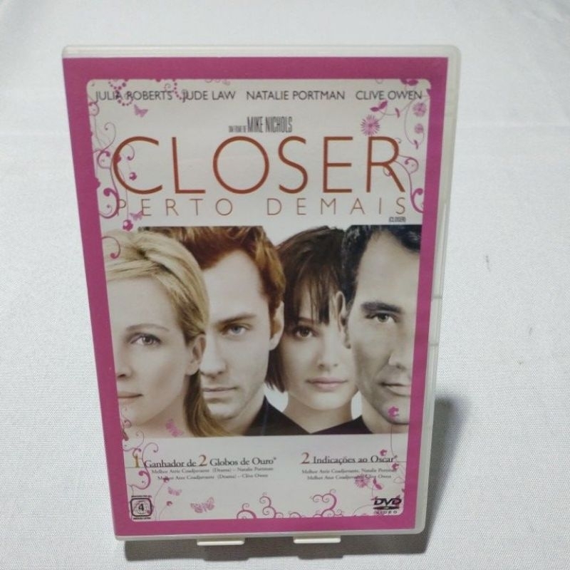 DVD FILME CLOSER PERTO DEMAIS USADO DUBLADO ORIGINAL 20