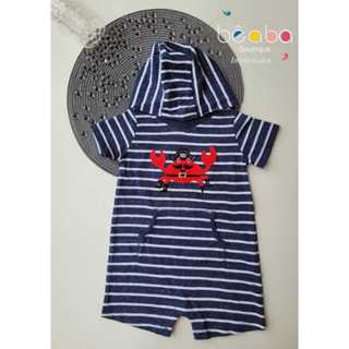 Romper com Touca Carters Menino Importado Original em Oferta na Shopee