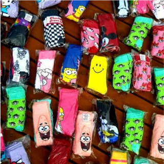 Meias Divertidas  Adulto personagens o par Novas Estampas