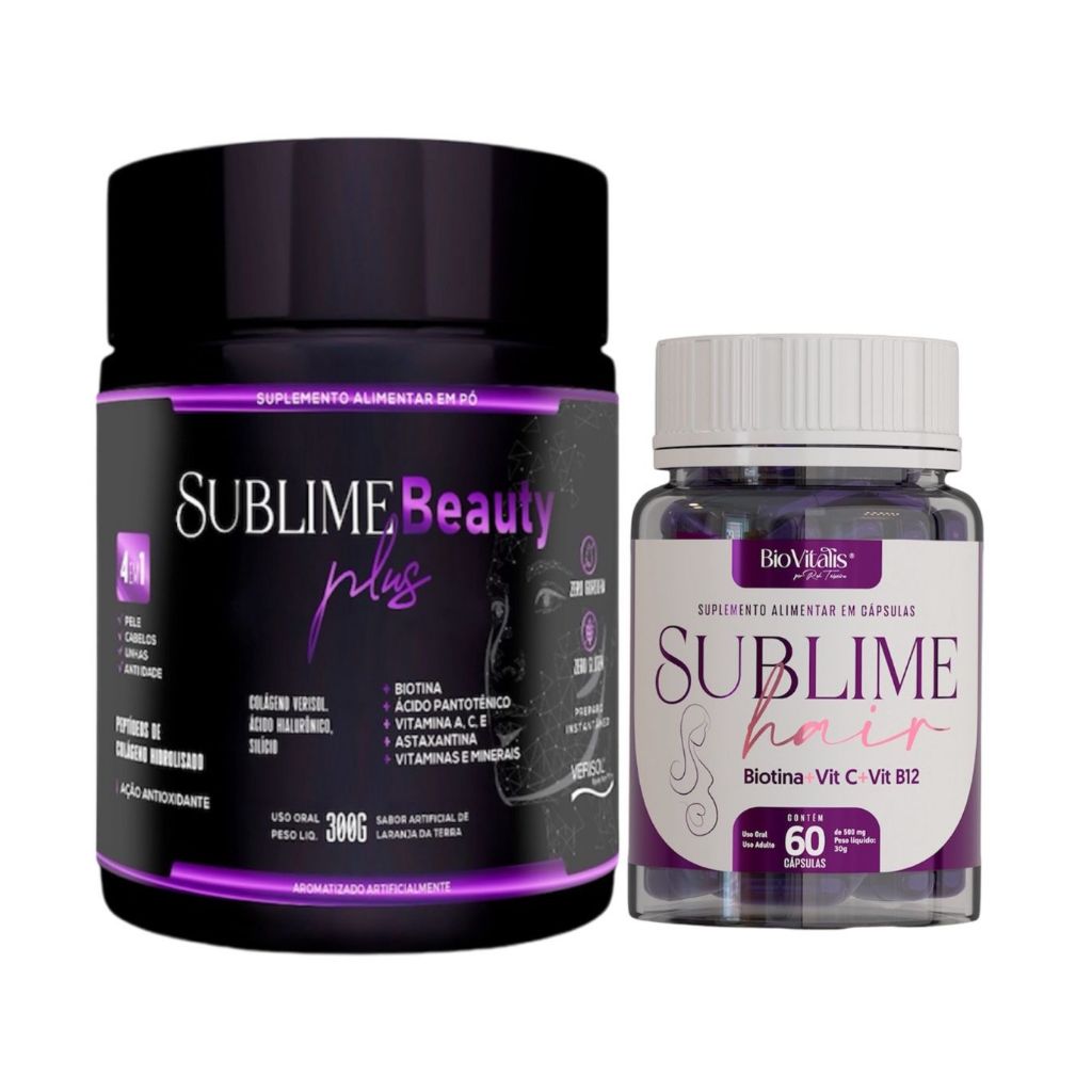 Sublime Beauty Plus Colágeno 300g + Vitamina Capilar