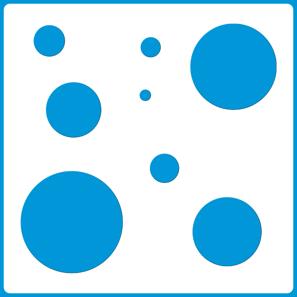 Stencil Circulos Tamanhos Variados Molde Pintura Tecido Mdf Madeira Camiseta Pano Prato