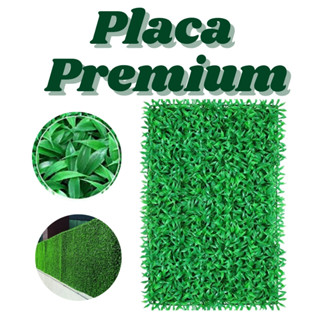 Placa de Grama para Jardins e Áreas de Lazer Artificial Grande 40x60 Muro Inglês Vertical