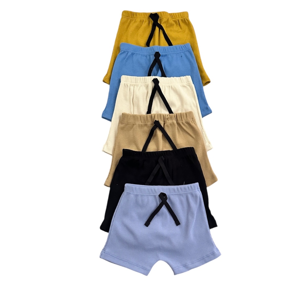 Kit 3 Short Infantil Bebê Recém Nascido Ribana 2X1 de Alta Qualidade Confortavél em Oferta na Shopee