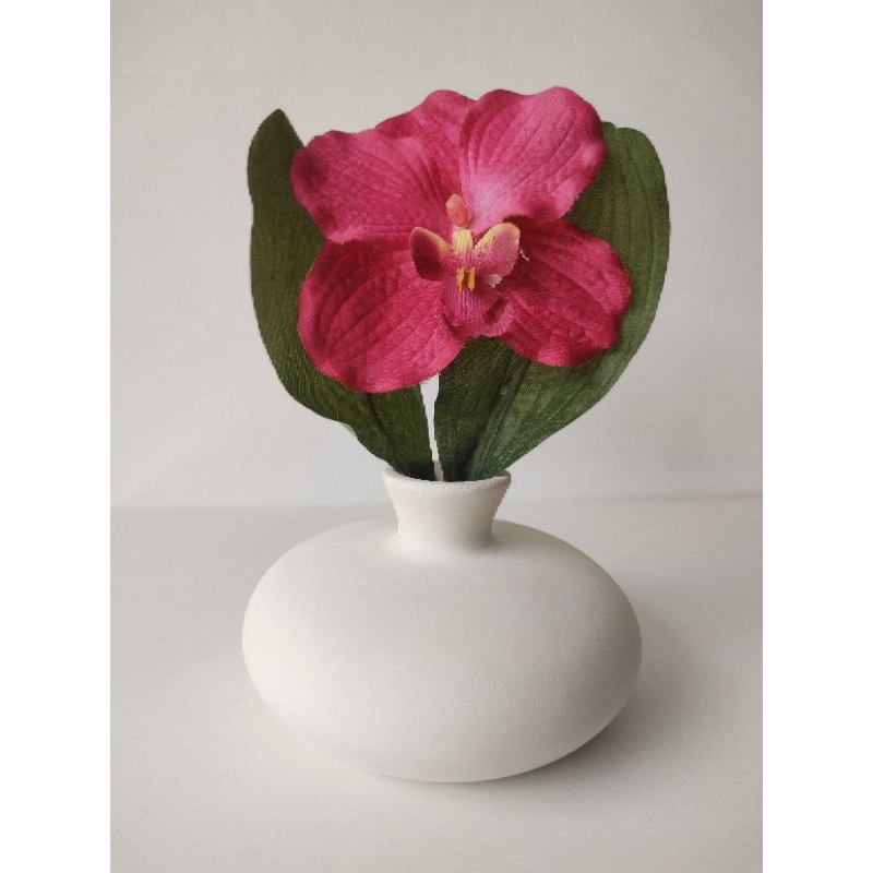 Vaso Floreira Duque Pequeno em Cerâmica Branco Fosco para plantas Decoração Decorativo