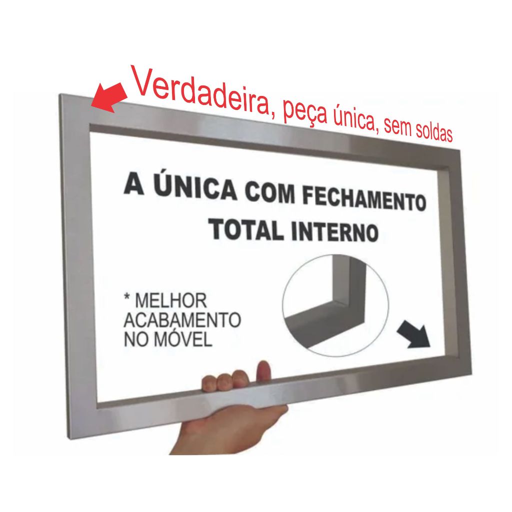 Moldura Inox compatível microondas Panasonic NN-CD89Nbrun
