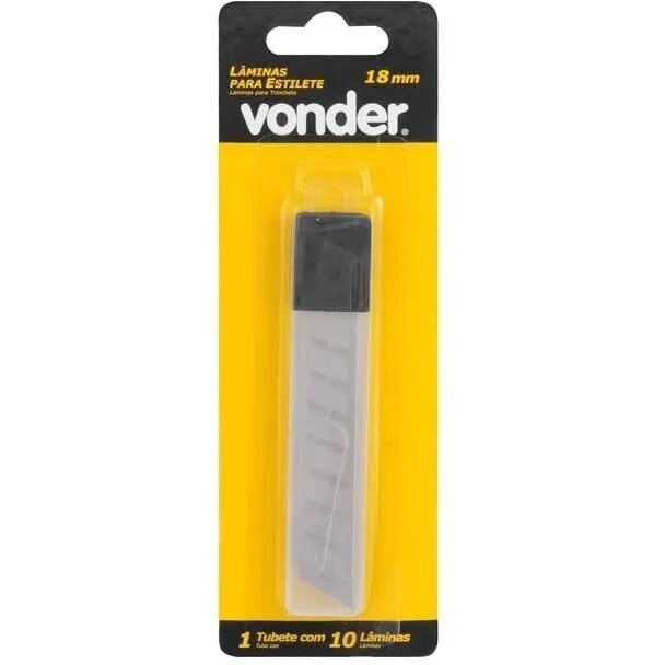 Lamina Para Estilete 18mm caixa com 100 unidades VONDER