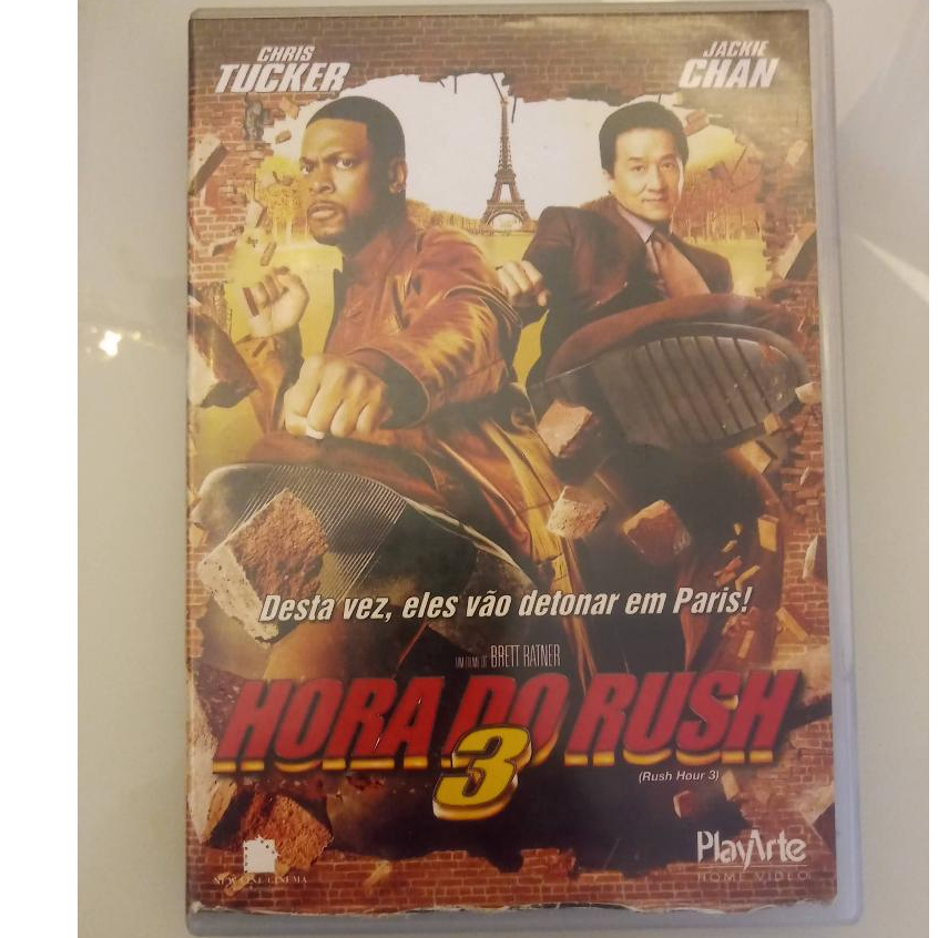 Hora do rush 3 - dvd de locadora - jackie chan