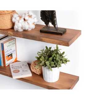 Prateleira invisivel Suspensa de Madeira para Sala e Quarto em Oferta na Shopee