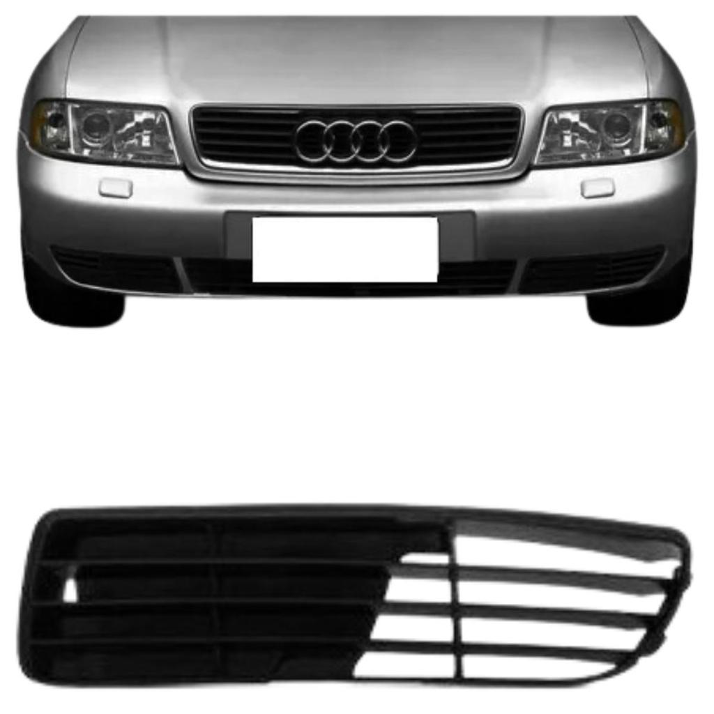Grade Parachoque Moldura Milha Sem Furo Audi A4 Ano 95/99 Cód 4183 Lado Esquerdo
