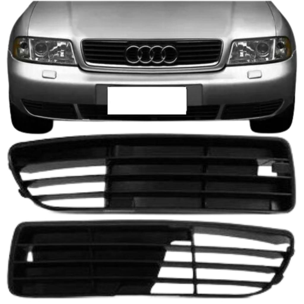 Par Grade Parachoque Moldura Milha Audi A4 Ano 95/99 Cód 4183/84