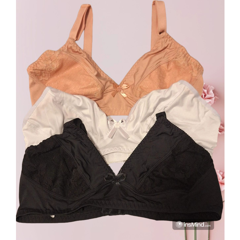 Kit 3 Sutiãs - Sutiã de Amamentar Alça Macia Confortável sem Bojo Amamentação Maternidade em Oferta na Shopee