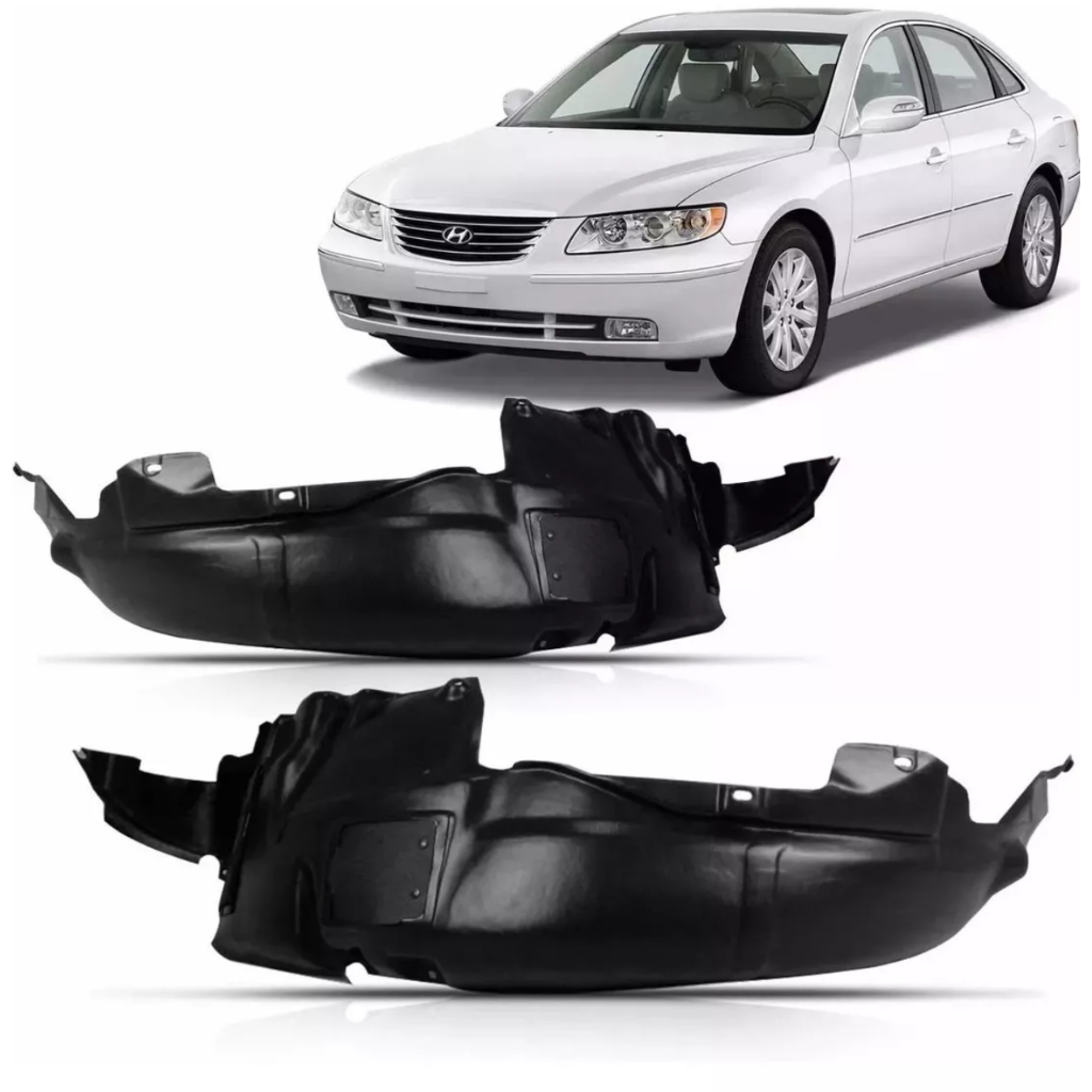 Par Protetor De Roda Parabarro Dianteiro Hyundai Azera 2009 2010 2011 Novo Para-lama
