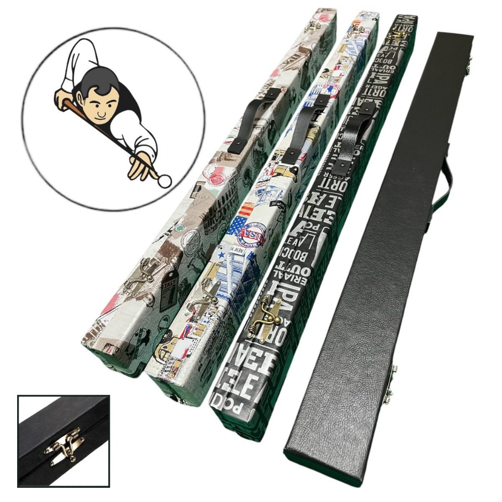 Case Maleta Estojo de Taco Sinuca Bilhar Bipartido Desmontavel Rosca Corvin Snooker Para Taco Bilhar