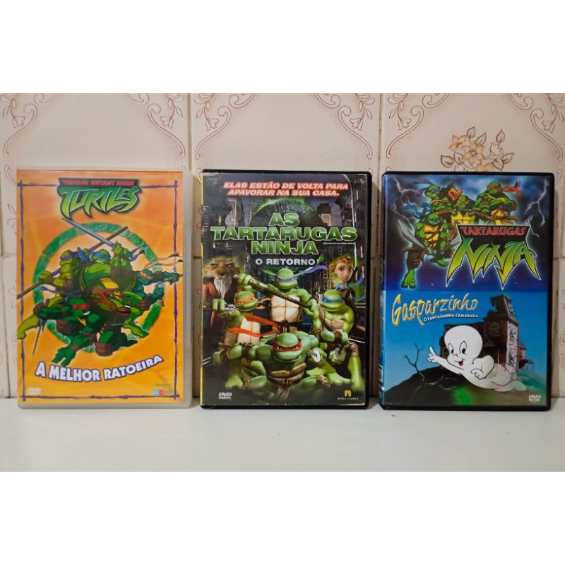 Combo C/ 3 Dvd As Tartarugas Ninja + Gasparzinho - Originais