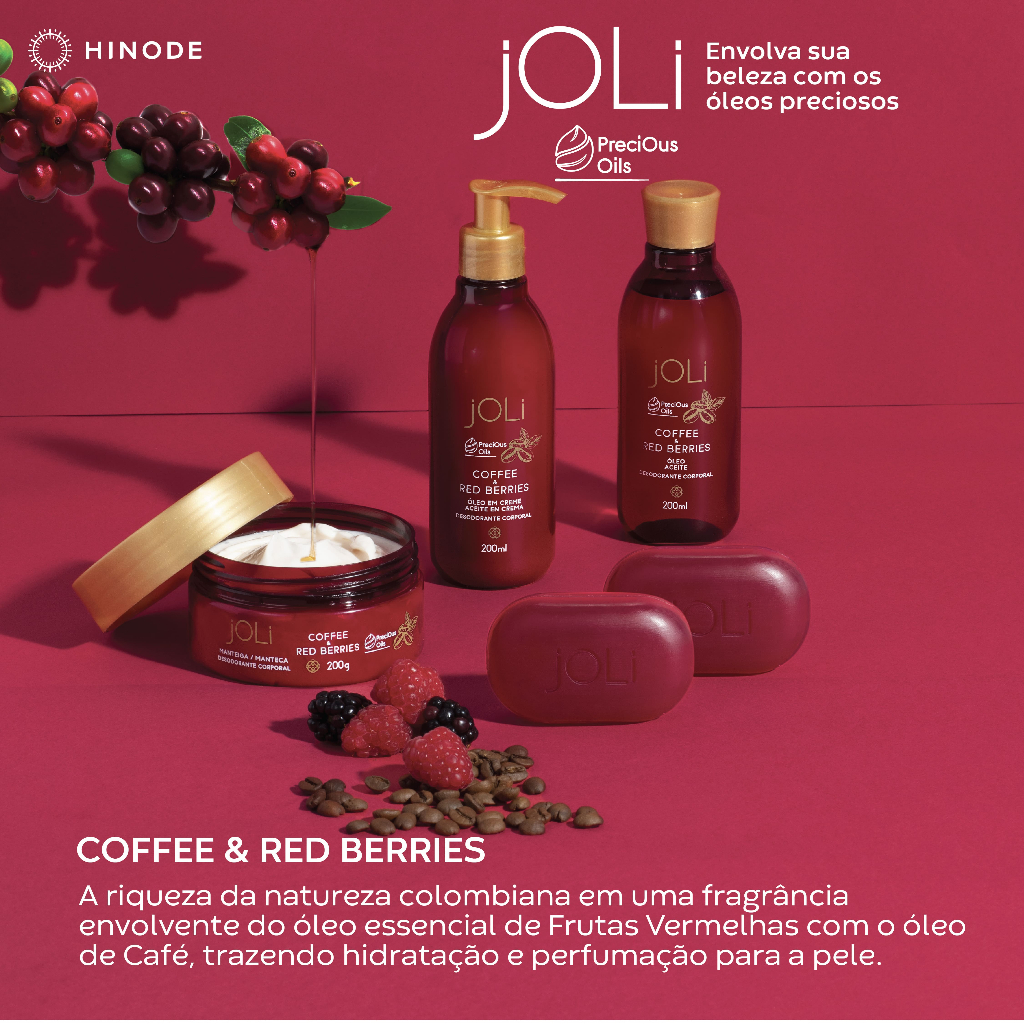 Hinode JOLI CAFÉ hidratante corporal óleo corporal manteiga corporal sabonete em barra linha JOLI de cuidados corporais