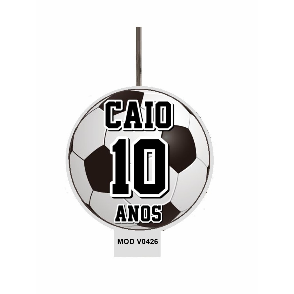 Vela de Aniversário FUTEBOL JOGADORES COPA DO MUNDO personalizada com nome e idade