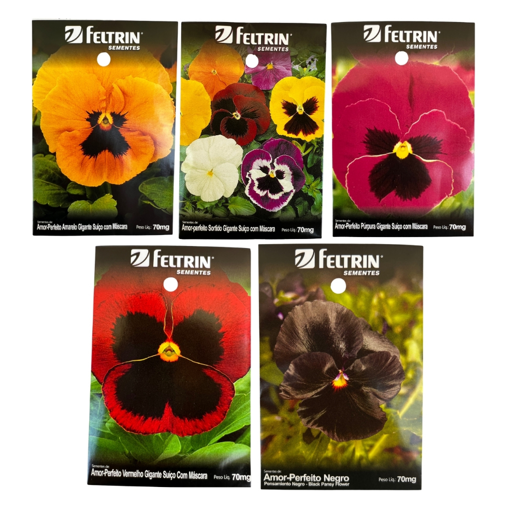 Sementes Amor Perfeiro Gigante Suíço Escolha a Cor - Feltrin