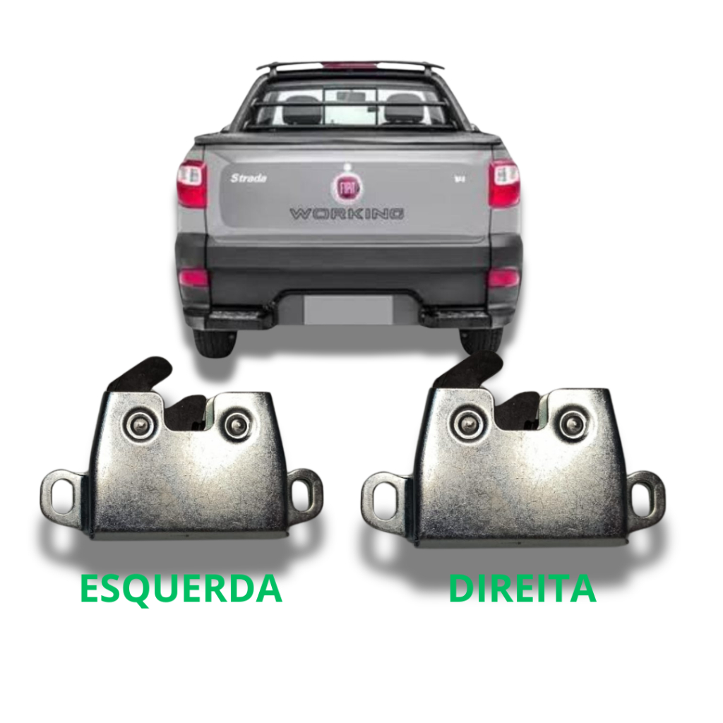 Par Fechadura Tranca Tampa Traseira Strada Fiat 2004 A 2019 em Oferta na Shopee