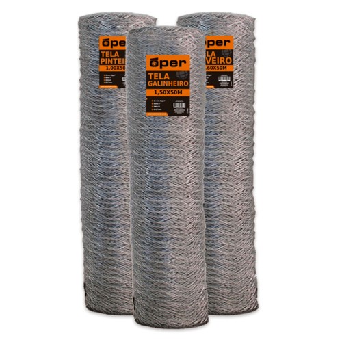 TELA GALINHEIRO ARAME 1.50 DE ALTURA - ROLO 1 A 4 METROS