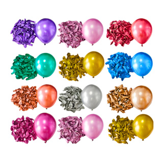 25/50/100 un Balão Metalizado Perolado 10 Polegadas Dourado Prata Bexiga Metalizada Festa Decoração em Oferta na Shopee