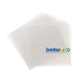 Tapetinho bopp plastico para doces 8x8 cm quadrado lucky fest em Oferta na Shopee