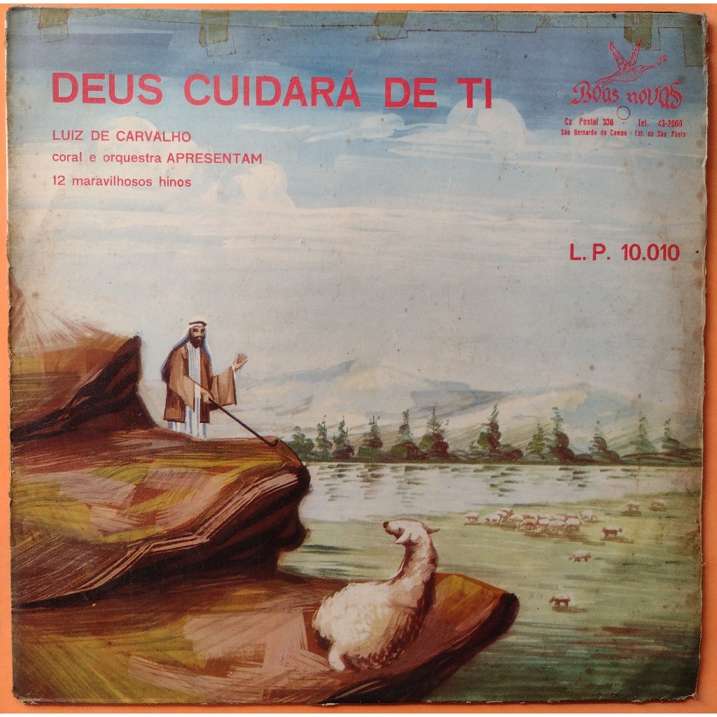 LP LUIZ DE CARVALHO DEUS CUIDARÁ DE TI GOSPEL NACIONAL VINIL