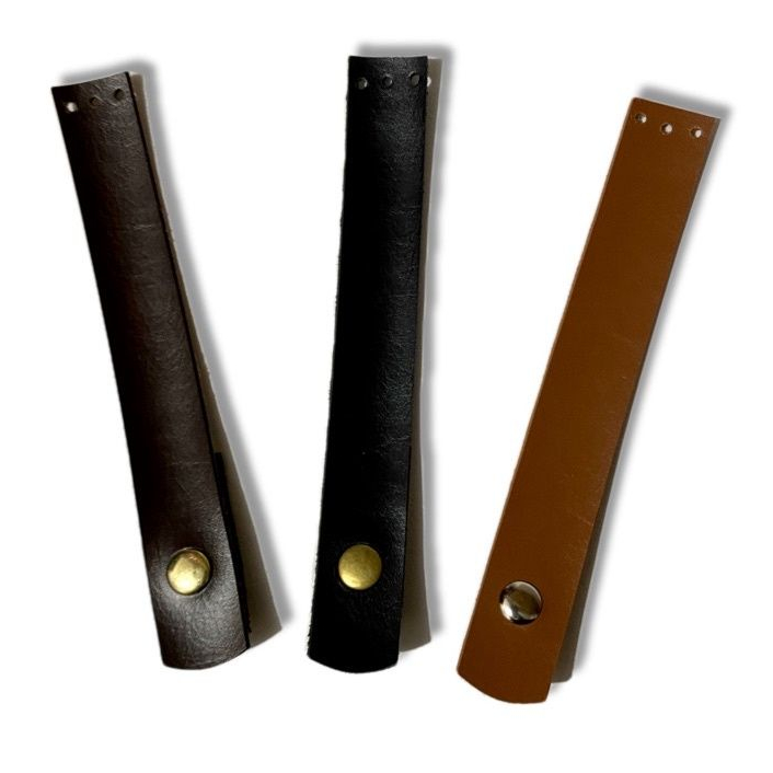 3 Fecho/Lapela 2.5 x 18 com fechamento de imã em couro ecológico para Bolsas de Crochê Artesanais em Oferta na Shopee