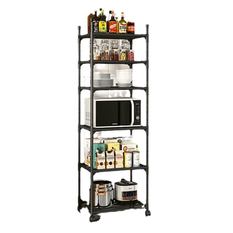 Estante Multiuso Em Metal Prateleira Armazenamento Móvel Organizadora De Banheiro Cozinha 5 e 6 camada