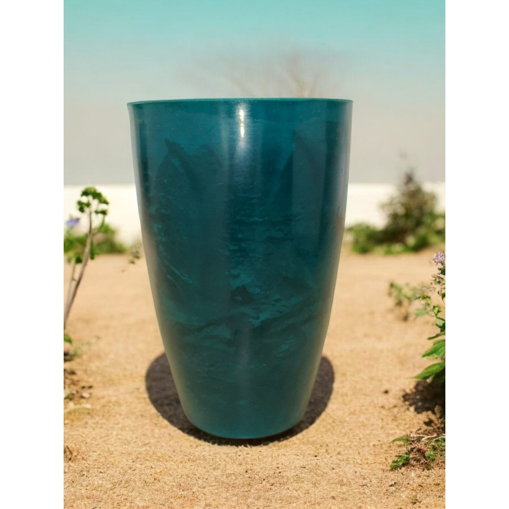 Vaso Para Plantas Marmorizado Luxo em Polietileno Liso Decorativo Sala/ Jardim em Oferta na Shopee