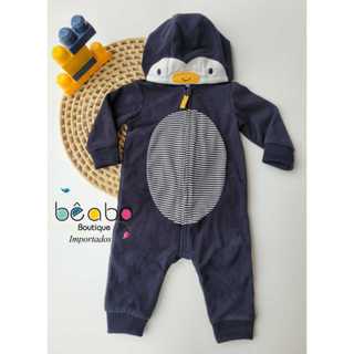 Macacão Fleece Menino Carters RN a 9 meses em Oferta na Shopee