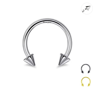 Piercing Ferradura Titânio G23 Rosca Interna Spike em Oferta na Shopee