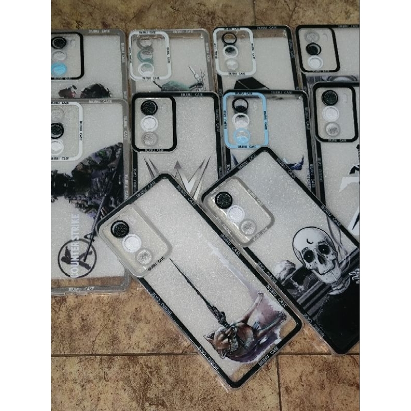 Capa Protetora De Câmera Com Borda Colorida Em Cores Pastéis Para moto E7 Power Capinha Case