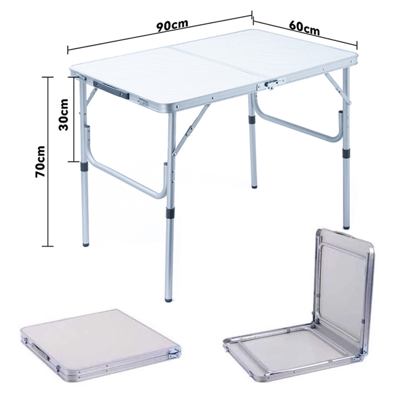 120x60 CM Mesa dobravel camping Mesa Dobrável de Alumínio com Tampo de MDF em Oferta na Shopee