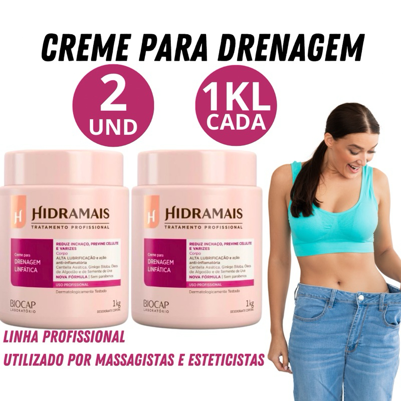 Creme para Drenagem Linfatica Hidramais Profissional: Onde Comprar | BuscaProdutos