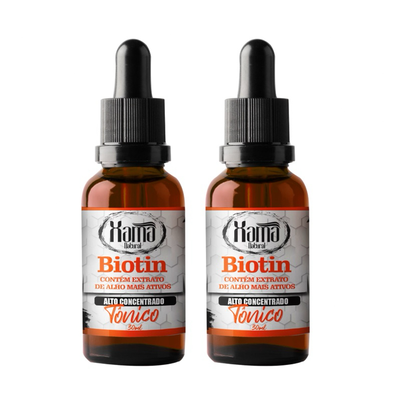 2 tônico Biotin pra preencher cabelos