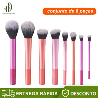 8 Pincéis de maquiagem Pincéis de maquiagem Multicolor Stand-Up Conjunto de maquiagem Incl...