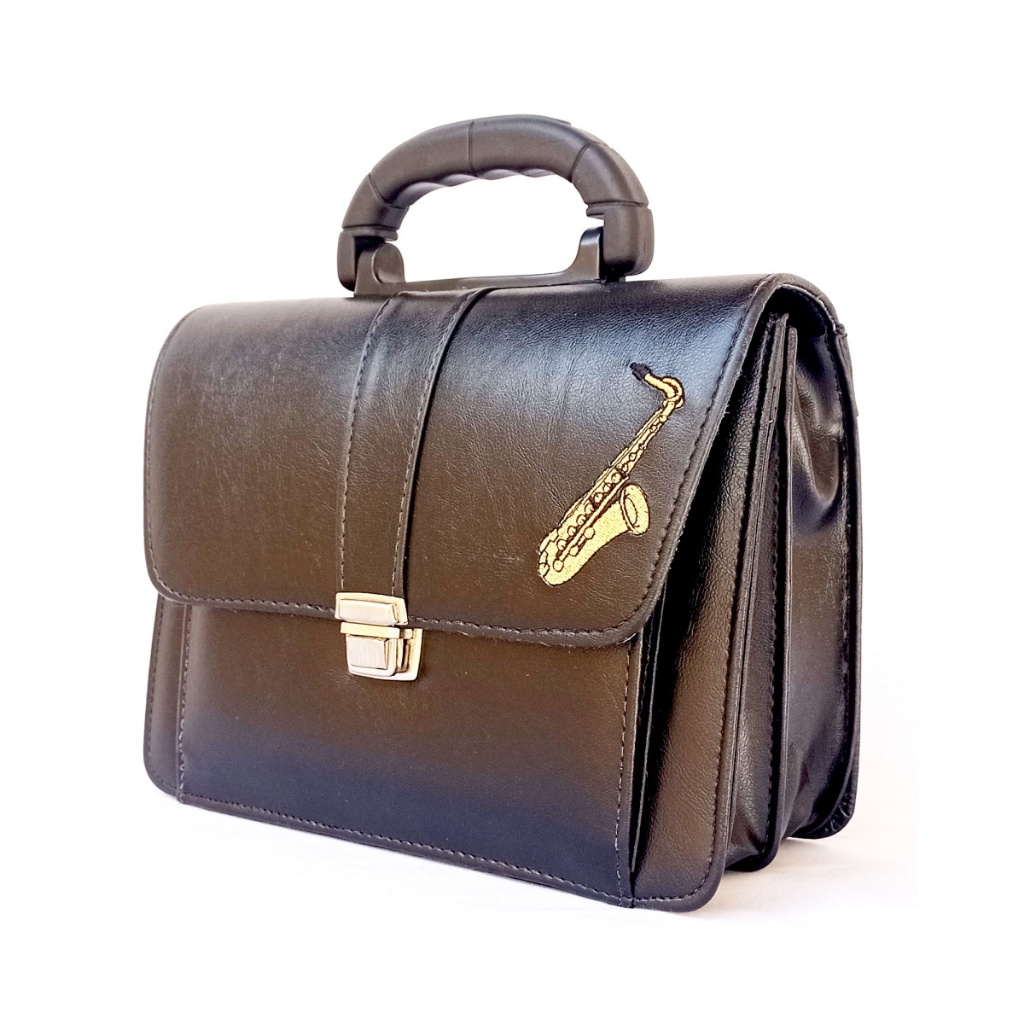 Pasta Maleta Capanga Biblia e Hinario CCB Liso Preto AP Bordado Sax R1971 em Oferta na Shopee