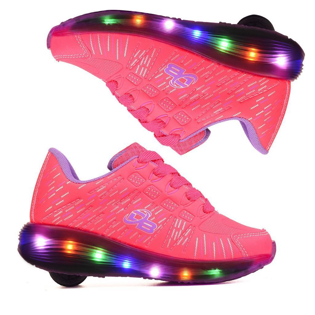 Tênis rodinhas com Luzinhas de leds Dino Baby PU do 26 ao 36