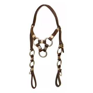 Cabeçada Couro Legítimo 3 Argolas Testeira Luxo Super Oferta Para Cavalo Envio Imediato em Oferta na Shopee