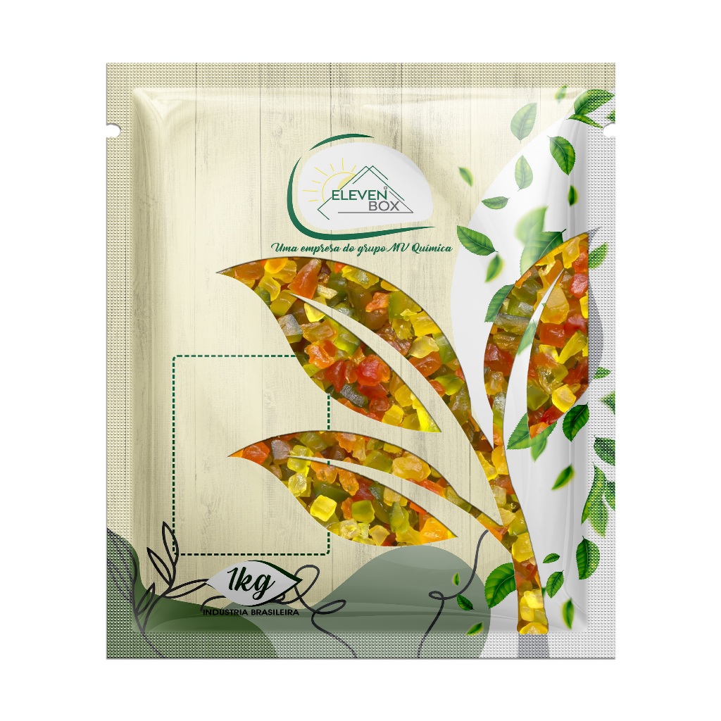 Frutas Cristalizadas 1kg | Sem Glúten | Eleven Box