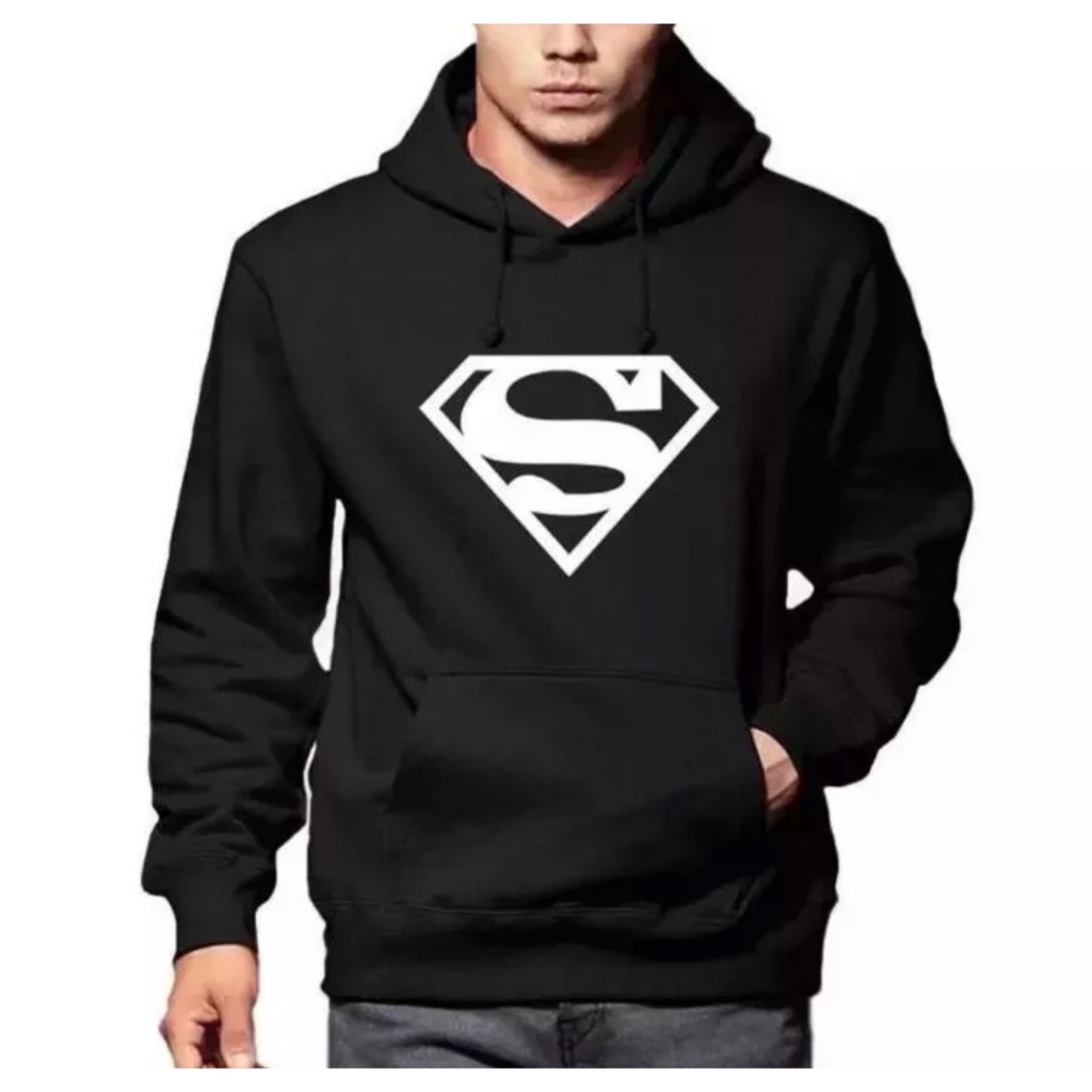 Blusa Masculina moletom super man super super homem style heroi